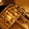 Hyacinth Meirad-style tiger's eye long beaded necklace women's accessories 2025 Douyin Hit light Luxury sweater chain Specification image